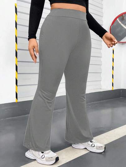 SHEIN MOOSTA Pantalones casuales de unicolor talla grande