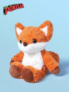 POKOJA LAND Stuffed Animal Fox Plush Toy Doll Gift For Girls Boys Kids Running Fox Cuddles With Sleeping Birthday Presents - Multicolor - View 3
