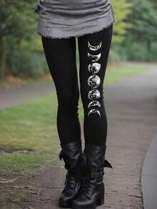 EMERY ROSE Plus Size Leggings, Vacation Vibe, Autumn/Winter