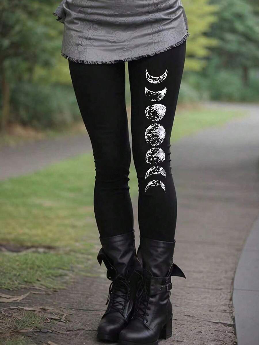 EMERY ROSE Plus Size Leggings, Vacation Vibe, Autumn/Winter