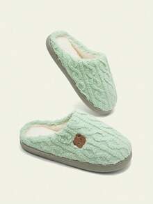 Cuccoo Cute Cloud & Bear Embroidered Indoor Slippers, Winter