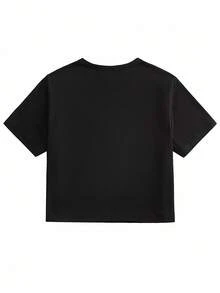 Studio Chunk Camiseta corta con estampado gótico de mariposa para mujer