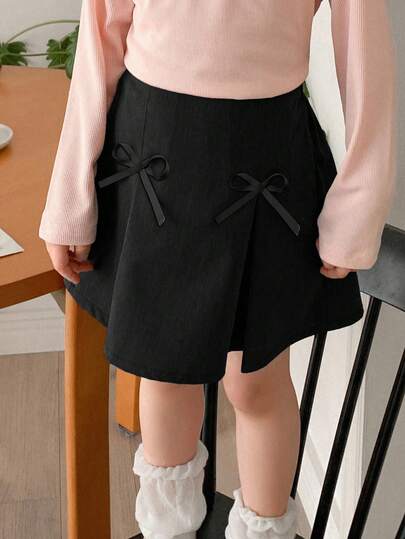 Dazy Kids Váy nơ trơn cho bé gái