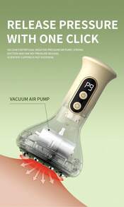 Teckwe جهاز تدليك كهربائي ساخن، أحجار ساخنة للتدليك، فرشاة لخطوط الطاقة، أداة تدليك السيلوليت، تنظيف عام للجهاز اللمفاوي، العجن والتدليك البطني والظهري، للاستخدام المنزلي - اصفر فاتح - مشاهدة 6