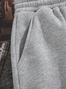 Manfinity Dauomo Men's Casual Cross Embroidered Shorts, Summer