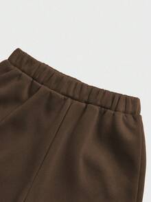 SHEIN 2pcs/Set Graphic Hoodie And Sweatpants Set For Tween Boy