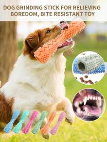 1pc Pet Chew Stick, Pet Toy - Hexagonal Dog Toys, Cat And Dog Teeth Grinding Sticks, Antichew, Boredom Relief, Food Dispensing, Dental Care Chew