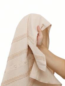 Rusticease Áo cánh rộng màu trơn cổ tròn tay dài cài nút đơn cho nữ, áo len mùa đông cho nữ, áo thu cho nữ, áo thu cho nữ, áo khoác mùa đông cho nữ, áo thường ngày cho nữ, lễ tạ ơn cho nữ - Màu Khaki - Xem 8