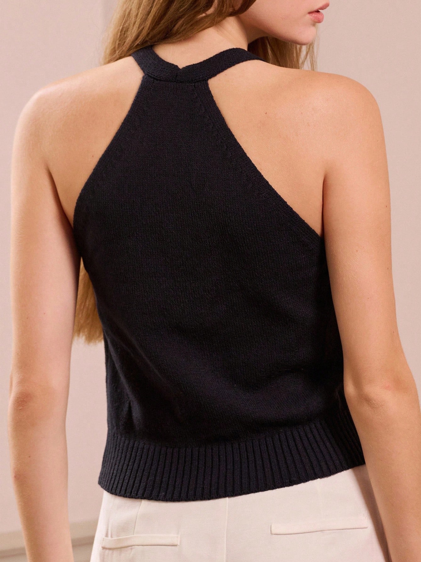 Dzianinowa kamizelka ze złotymi guzikami Wiosna Kobiety Wiosna Wiosna Kobiety Wiosna Lato Sweter