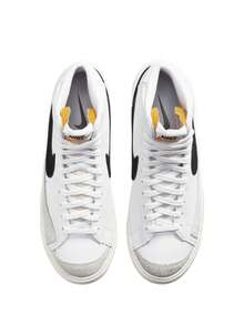 Nike Blazer Mid '77 - 拼色高帮休闲运动鞋 - 白色 - 查看 2
