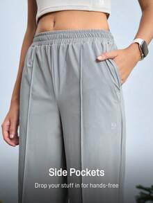 In My Nature Damen Lässig vielseitige einfarbige Gerade-Bein Outdoor Jogginghose