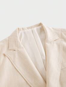 EASEVO Blazer casual a maniche lunghe tinta unita e stile minimalista, per uomo taglie forti, adatto per autunno e inverno