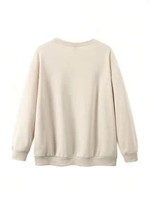 EMERY ROSE Moletom Retrô com Fantasma Lendo, Moletom de Halloween para Bibliotecária Fantasma, Moletom de Halloween para Professor, Camisa de Halloween para Amantes de Livros, Camisa de Livro com Fantasma, Moletom Gola Redonda Plus Size para Mulheres