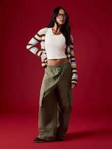 MISSGUIDED Ribbed Tank Top Sleeveless Crop Top Casual Summer Basic - White - View 3