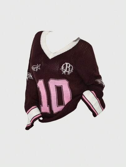 Street Life Suéter holgado y transparente de talla grande, estilo universitario y urbano, talla grande