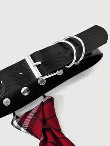 ROMWE Grunge Punk 1 pieza Corbata gótica punk con remaches, accesorio de subcultura para mujeres, Halloween - Multicolor - Ver 4