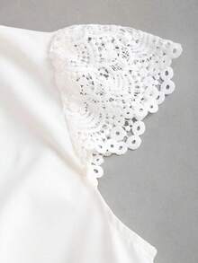 Fairmaia Elegant Lace Trim Bow German Traditional Outfit - Black - View 3