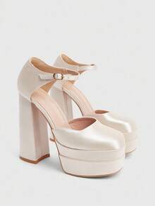 Cuccoo CUCCOO LuxiPop Tacones altos de plataforma de cuero patentado brillante para mujer, stilettos elegantes para Halloween, Navidad, Año Nuevo, citas, otoño y ropa de fiesta sexy