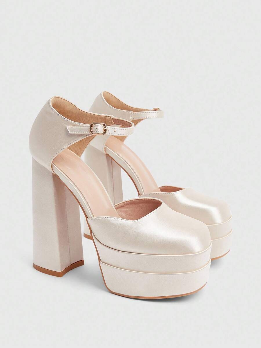 Cuccoo CUCCOO LuxiPop Tacones altos de plataforma de cuero patentado brillante para mujer, stilettos elegantes para Halloween, Navidad, Año Nuevo, citas, otoño y ropa de fiesta sexy