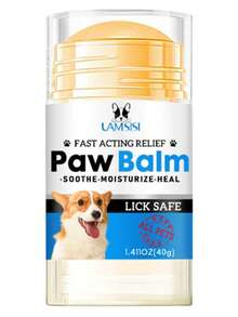 1 件装 1.411 盎司鳄梨油和蜂蜡宠物爪膏，滋润和保护猫狗皲裂的爪子 - 彩色 - 查看 8