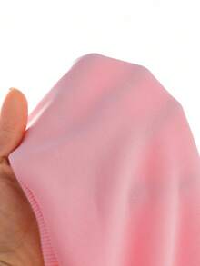 2pcs/Set Young Girls Back To School Collegiate Style Sweatshirt & Pleated Skirt Set, Pink Collar Sweatshirt With Letter Print, Navy Blue Pleated Skirt, School Uniform Look Fall Winter - Pink - View 8