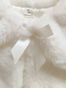 Vintaside Kids Girls' Autumn/Winter Korean Style Princess Versatile Furry Cloak Jacket, Suitable For School Performances Or Banquets