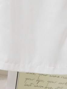 SHEIN Explorewe 1套优雅黑白撞色无袖背心+阔腿裤套装 常规厚度休闲春夏 - 白色 - 查看 4