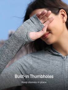 In My Nature Casual Fashionable Versatile Zip-Up Long Sleeve Women Outdoor Jackets - Light Grey - View 8