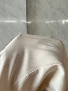 Modelyn Bow Collar Waist Cinched Slimming Elegant Long Dress