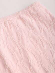 Sweetra New Lace Sheer Sexy Romantic Vacation Halter Backless Top And Mini Skirt 2 Pieces Set - Pink - View 5