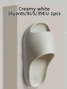 SHEIN 男女通用软拖鞋 - 舒适的室内/室外人字拖，情侣拖鞋，防滑纹理鞋底，可调节踝带，足弓支撑，米色和棕色，非常适合休闲穿着，可调节舒适拖鞋 | 露趾 | EVA 材质，家居拖鞋 - 彩色 - 查看 9