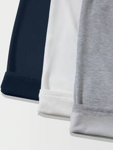 SHEIN Unity 3件套百搭黑、白、灰组合运动裤 - 彩色 - 查看 6