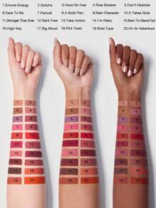 SHEGLAM Dynamatte Boom Long Lasting Matte Lipstick-High Key 20 Colors Creamy Matte Waterproof Lipstick Amazing Non-Stick Cup Transfer-Proof Lipstick Pink Lipstick Lip Combo Brand Beauty Makeup Face Paint Cosmetic For Women Girls Perfect For Winter Spring Ideal For Y2K Fancy Fashion Suitable For Birthday Gift Party Ready Best Color - High Key - View 7