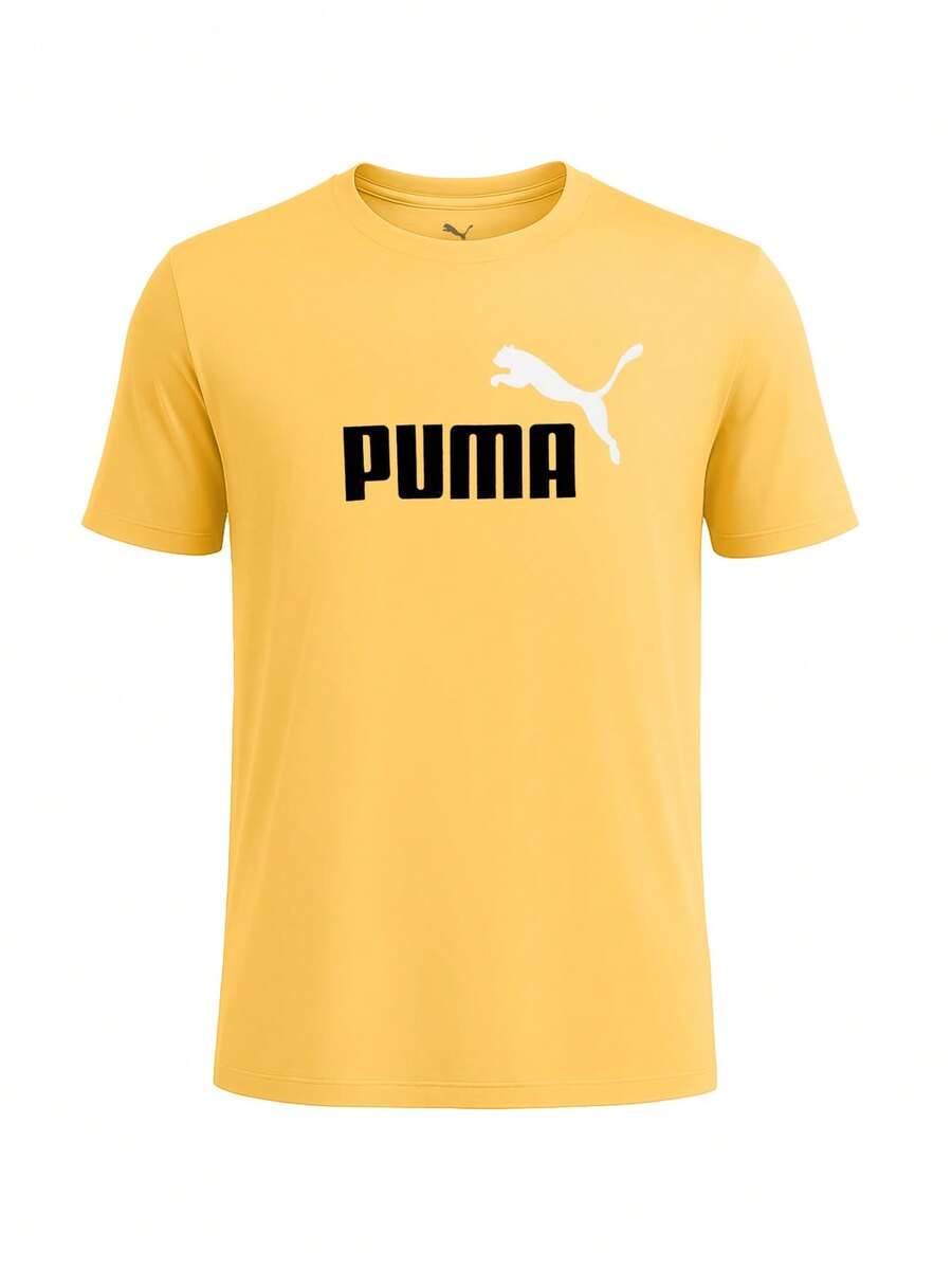 Puma Essentials Color No Logo Men T-Shirt Sunny Yellow - Yellow - View 1