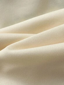 Elamini 女士不对称领字母刺绣宽松休闲运动衫，适合秋冬季 Y2K - 杏色 - 查看 6