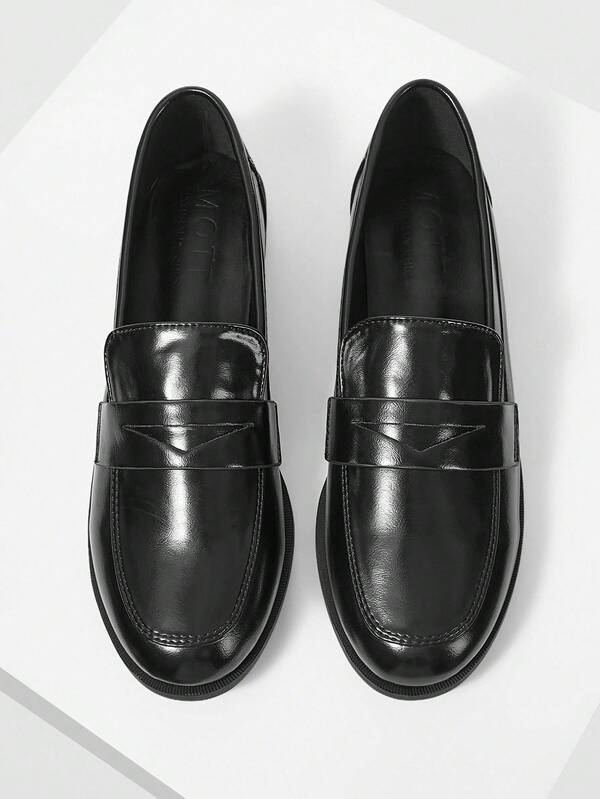 MOTF PREMIUM WOMEN'S CLASSIC SIMPLE SLIP-ON LOAFERS, COMFORTABLE RETRO BRITISH STYLE FLAT SHOES FOR AUTUMN/WINTER