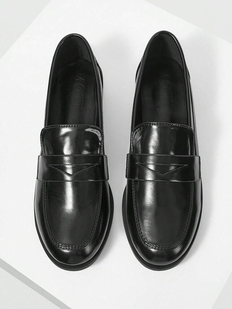 WOMEN NEW FRENCH RETRO PU LEATHER FLAT SHOES, BLACK VERSATILE, SIMPLE, CASUAL AND COMFORTABLE, NON-SLIP, SLIP-ON DOES NOT TIRE THE FEET, BUSINESS LOAFERS SPRING SHOES