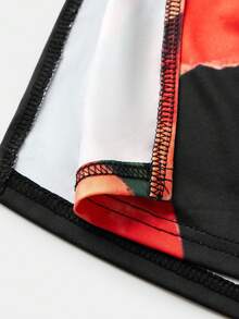 Girlism 青少年女孩花卉印花开衩吊带休闲连衣裙，适合夏季、度假、派对、户外穿着