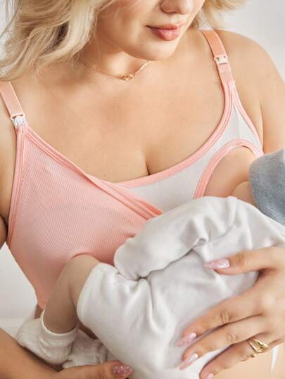 加大码孕妇纯色哺乳胸罩