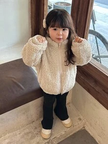 DAZY 女宝宝撞色韩版刺绣休闲常规夹克秋冬