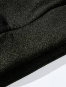 RueChic 100%Cotton Men Slogan Graphic Pocket Drawstring Hoodie - Army Green - View 6