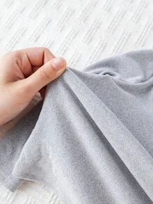 Cozy Pixies Set de 3 piezas de bodis de manga larga con cuello alto suave de punto para bebé niño