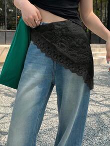 DAZY 女士甜美沙滩度假休闲裙，夏季新品 - 黑色 - 查看 5