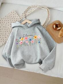 休闲宽松碎花连帽长袖女童卫衣 秋季时尚卫衣 猫咪爱心秋季时尚卫衣 猫咪爱心秋季时尚卫衣 猫咪爱心秋季时尚卫衣 猫咪爱心冬季可爱卫衣 碎花卫衣 夏季卫衣 女童灰色卫衣 可爱卫衣 青少年 - 灰色 - 查看 5