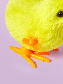 1pc 2pcs 3pcs 4pcs Random Colors Jumping Chicken Cute Simulation Clockwork Wind Up Plush Moving And Running Teenager Creative Plush Doll Toys Home Decoration Gifts - Multicolor - View 4