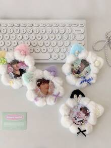 Zazumi Soporte decorativo para exhibir alfileres de esmalte, inspirado en anime, con diseño de oreja de gato de dibujos animados de 58 mm, para fans de K-pop y anime - Multicolor - Ver 3
