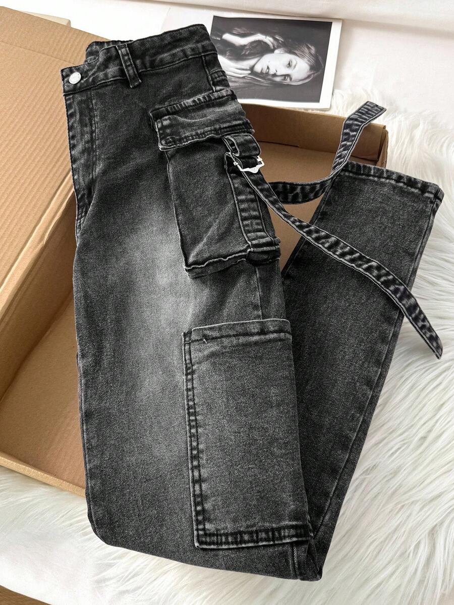 Comfortcana Sexy Skinny Stretch Denim Jeans, Blue - Black - View 1