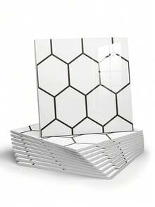 1 BỘ 10 MIẾNG GẠCH ỐP TƯỜNG MÀU TRẮNG KẺ CARO - TẤM GẠCH PVC TỰ DÍNH DỄ DÀNG BÁM VÀ DÁN CHO NHÀ BẾP, PHÒNG TẮM VÀ PHÒNG GIẶT. - Nhiều màu - Xem 16