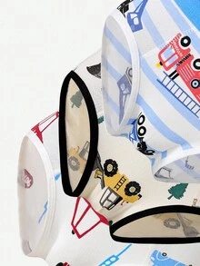 5条装男童可爱汽车和挖掘机印花棉质内裤 - 彩色 - 查看 6