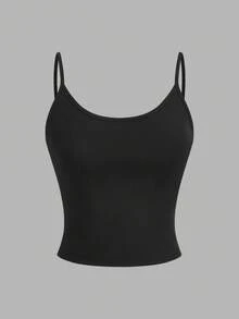 SHEIN EZwear 4 件套女士休闲短款吊带背心套装，适合夏季穿着 - 彩色 - 查看 3